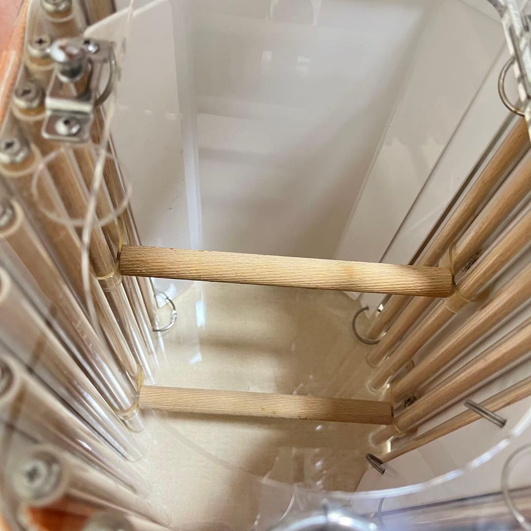 LITTLE BUDDY クリア中型インコ用　オレンジ×グリーン