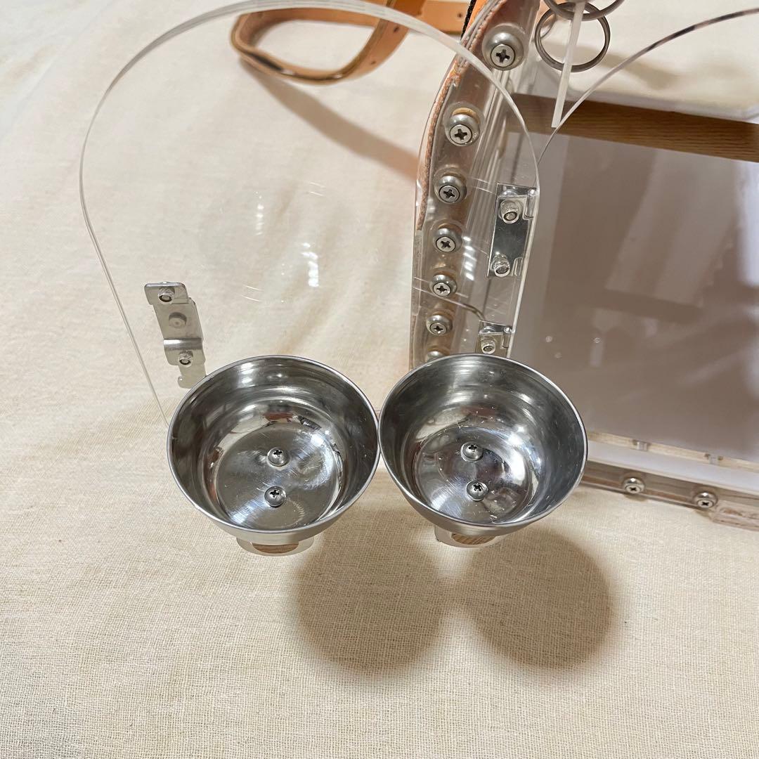 LITTLE BUDDY クリア中型インコ用　オレンジ×グリーン