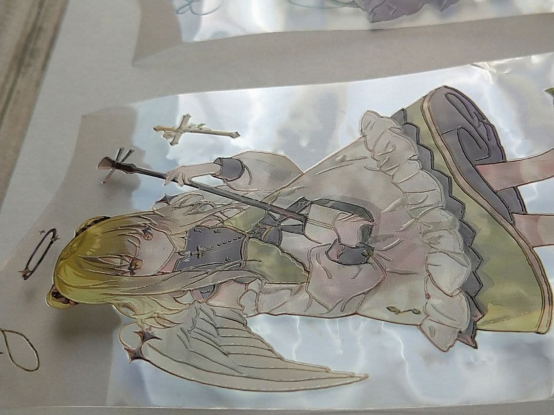 ✩のこり１✩J28＃吟诵曲(水晶PET)鹿离印迹 切り売り海外人物マステ