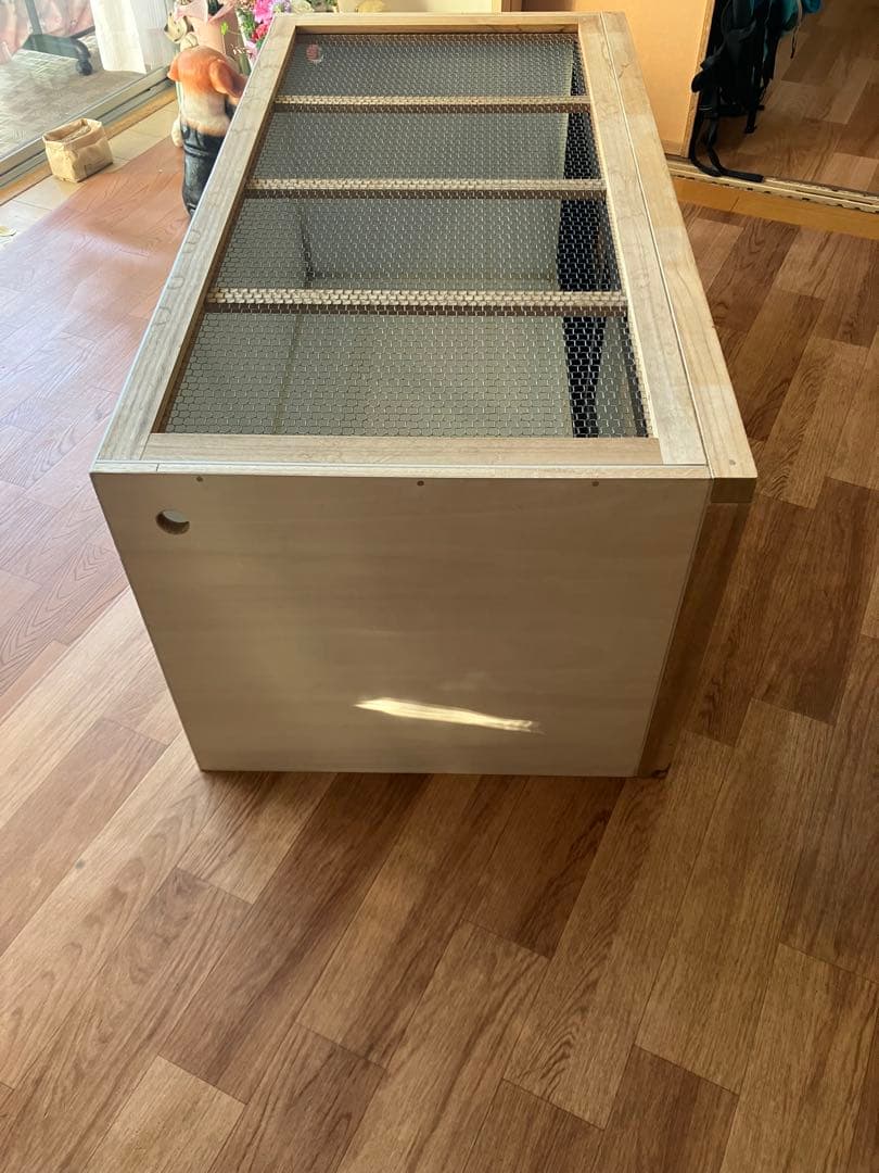 Ｆ＆K爬虫類アルミサッシ木製ケージ w1200×D600×H500