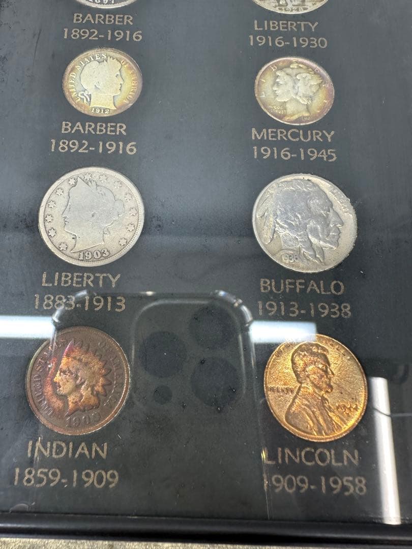 額入りアメリカ20世紀硬貨セット　銀貨