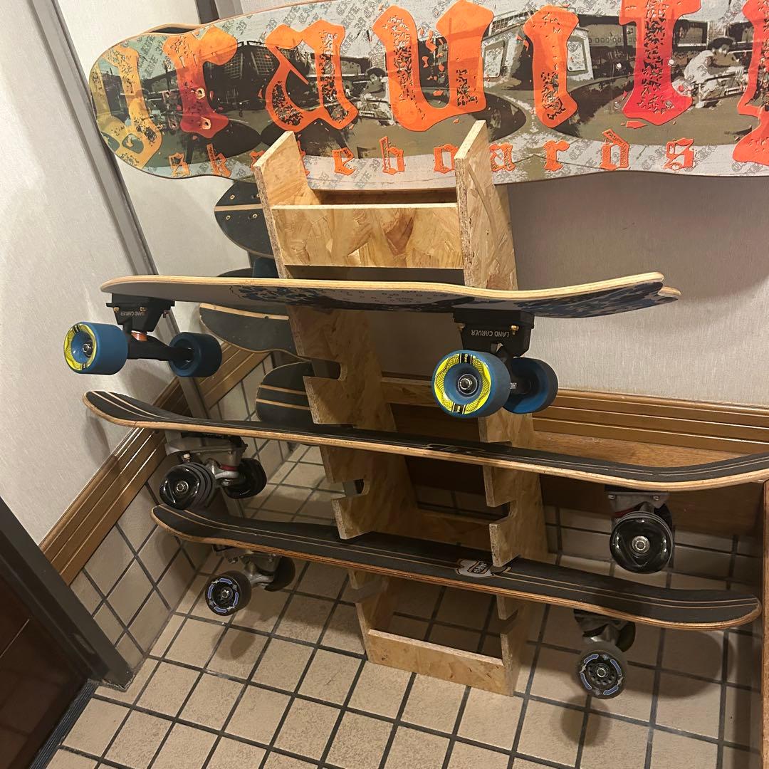 スケートボード ラック ディスプレイ 7枚収納 スケボー 新品 スノーボード