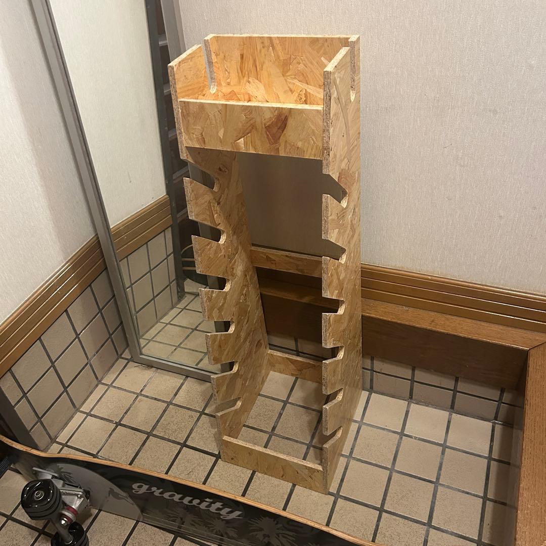 スケートボード ラック ディスプレイ 7枚収納 スケボー 新品 スノーボード