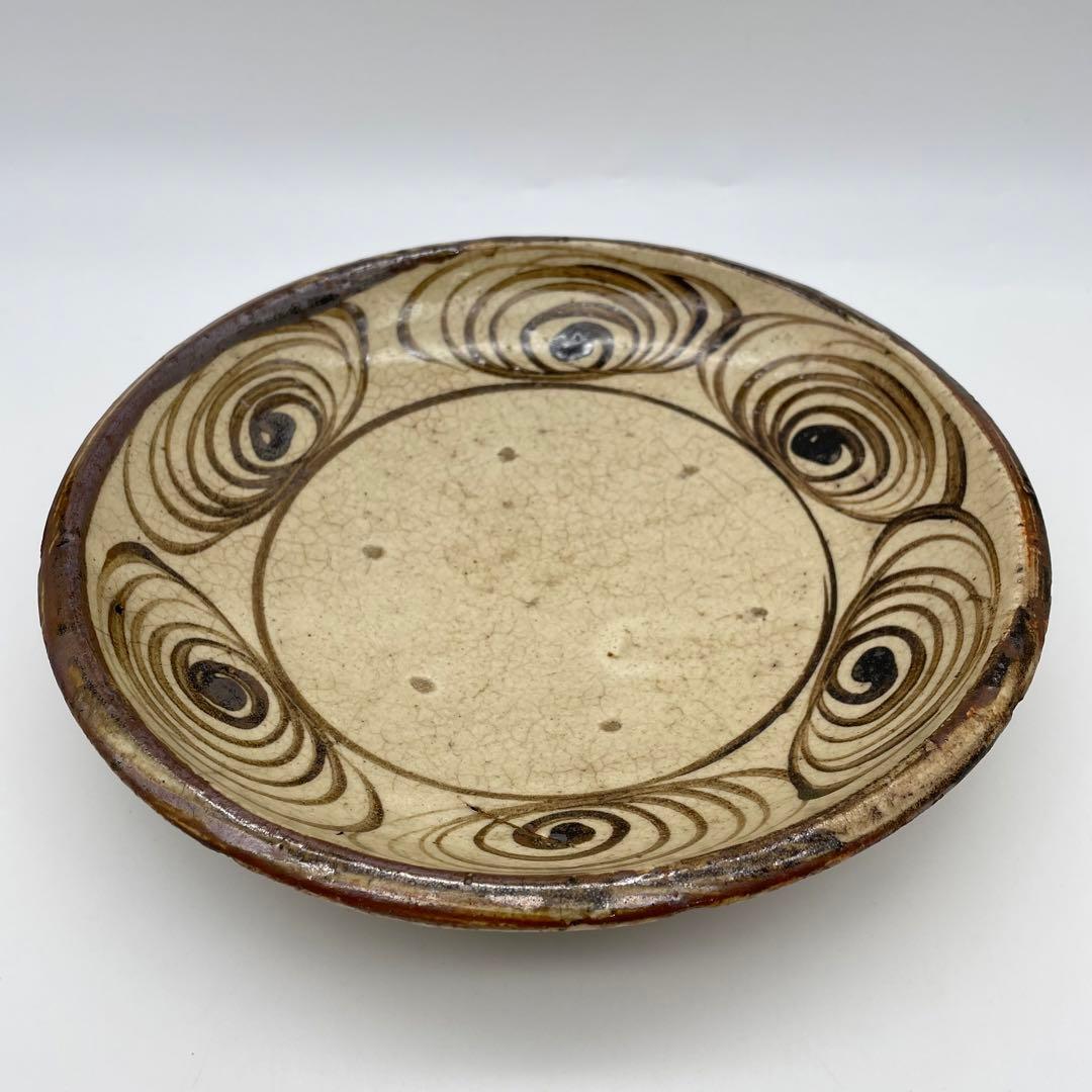 瀬戸焼　渦巻鉢　馬の目皿　飾り皿　大皿　大鉢　アンティーク　骨董