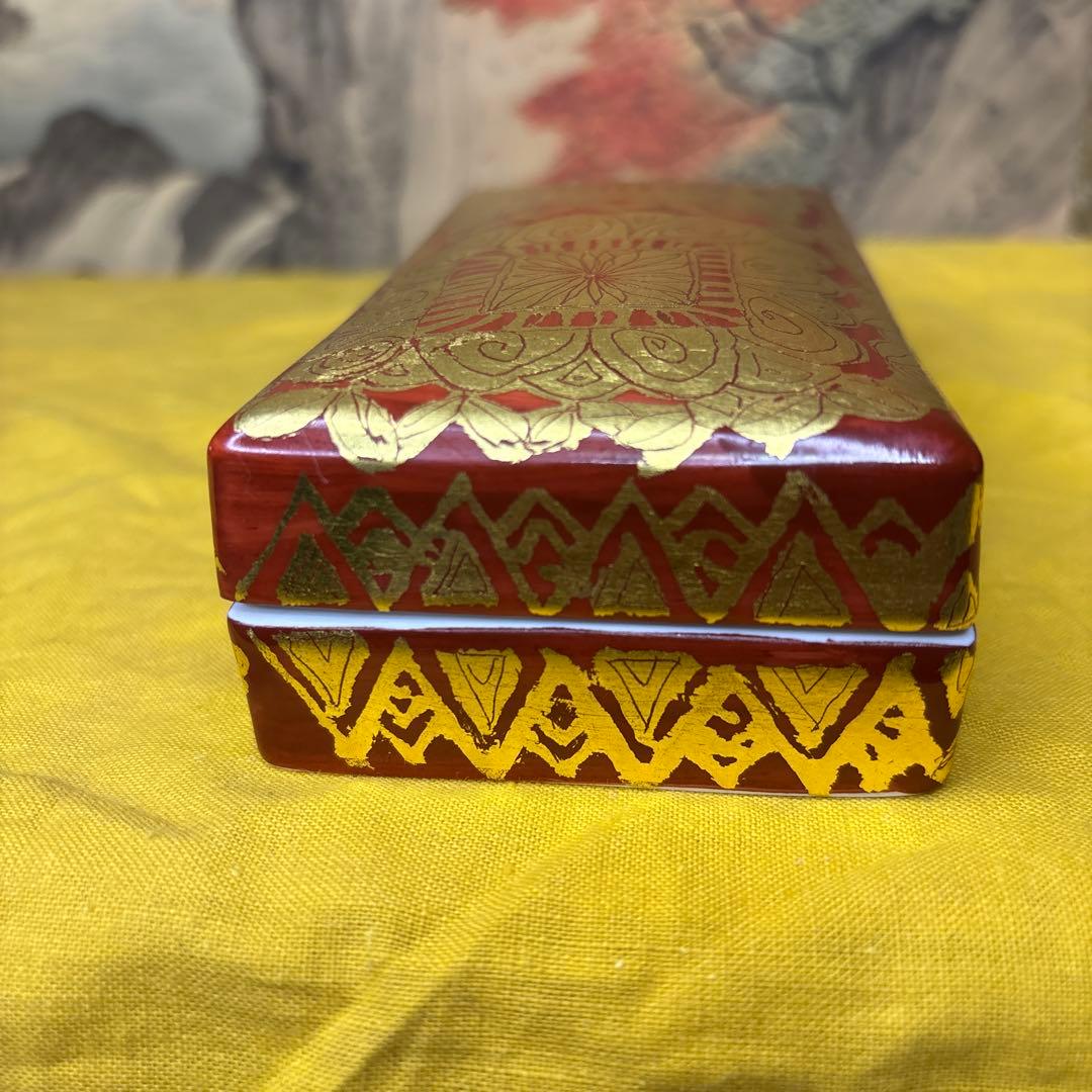 小野珀子 金蘭手　蓋物　細工