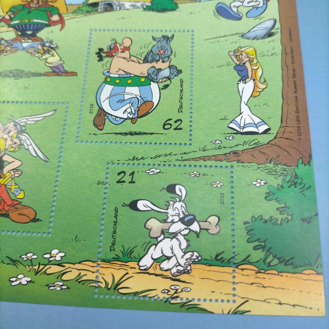 2708 外国切手 ドイツ 2015年 アステリックス 小型シート 未使用