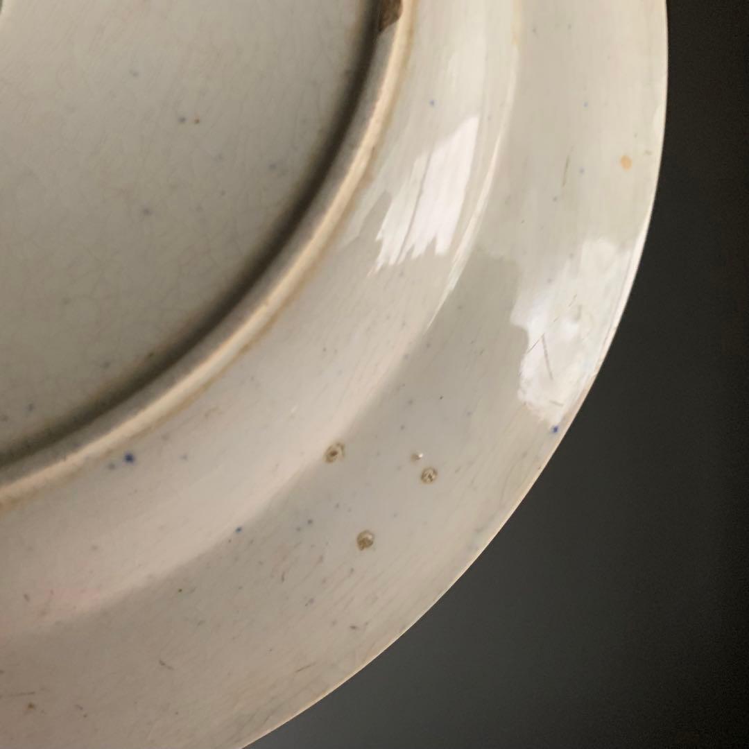 銅板転写 プレート 皿 中皿 古道具 アンティーク ブロカント