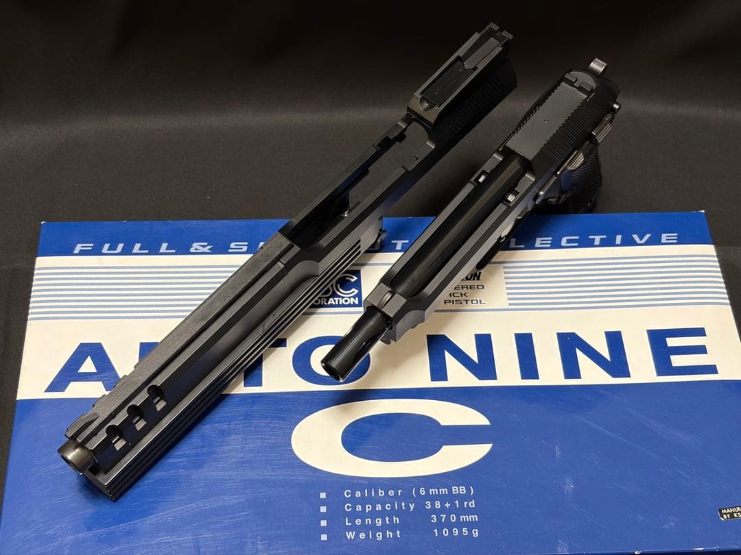 KSC オート9 2nd ABS ガスガン マガジン2個 ストック付き