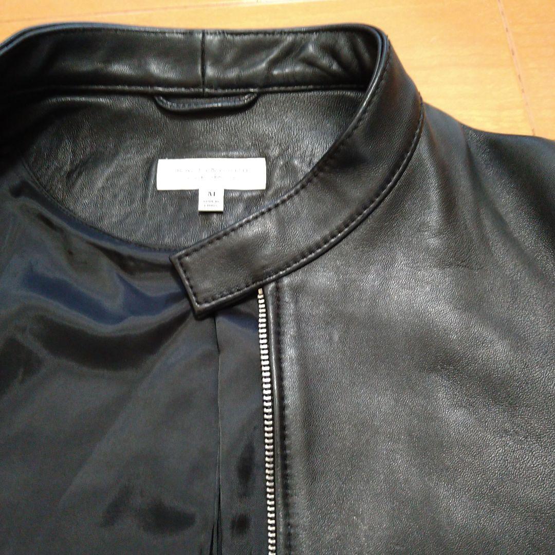 メンズ ユナイテッドアローズ 本革 レザージャケット 革ジャン ライダース