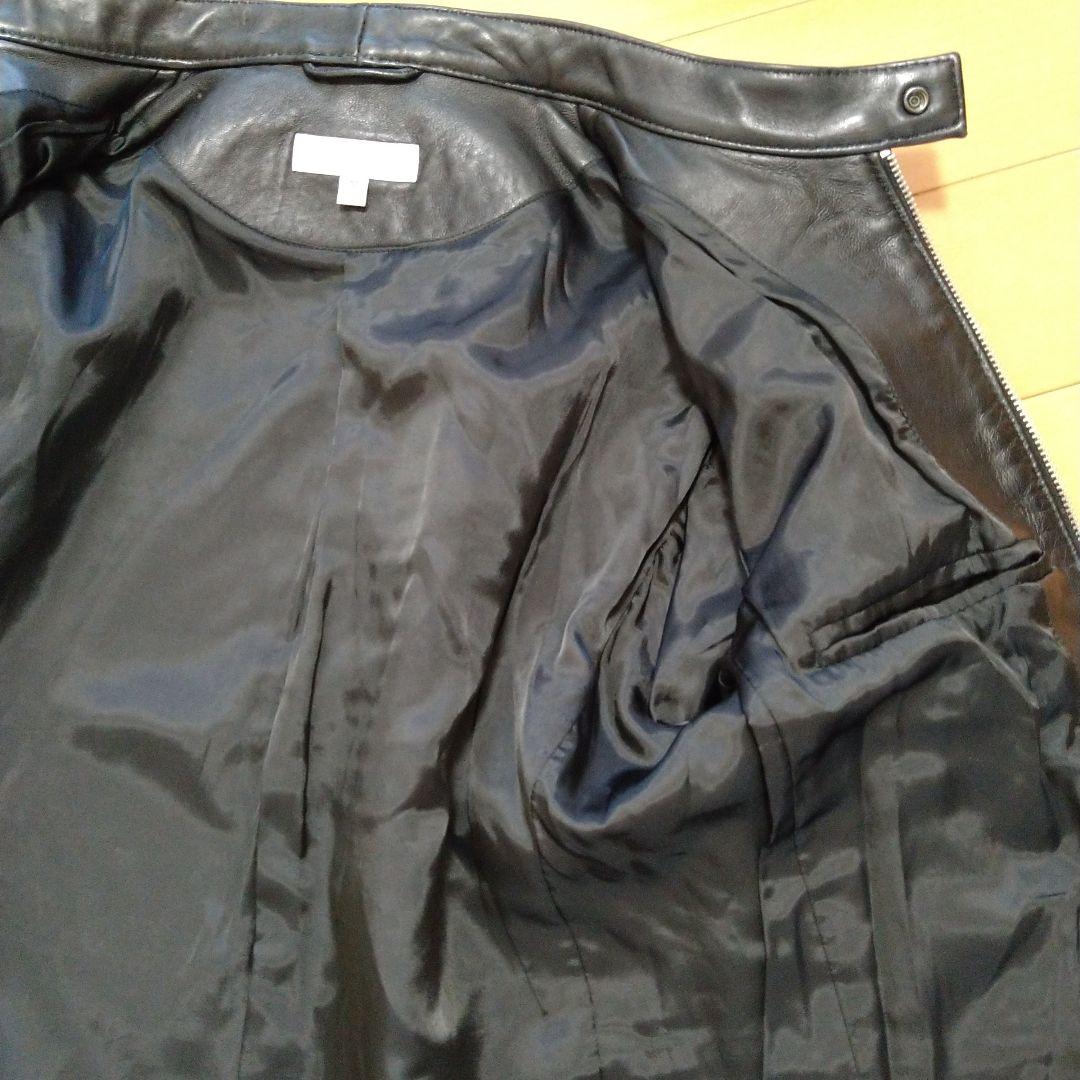 メンズ ユナイテッドアローズ 本革 レザージャケット 革ジャン ライダース