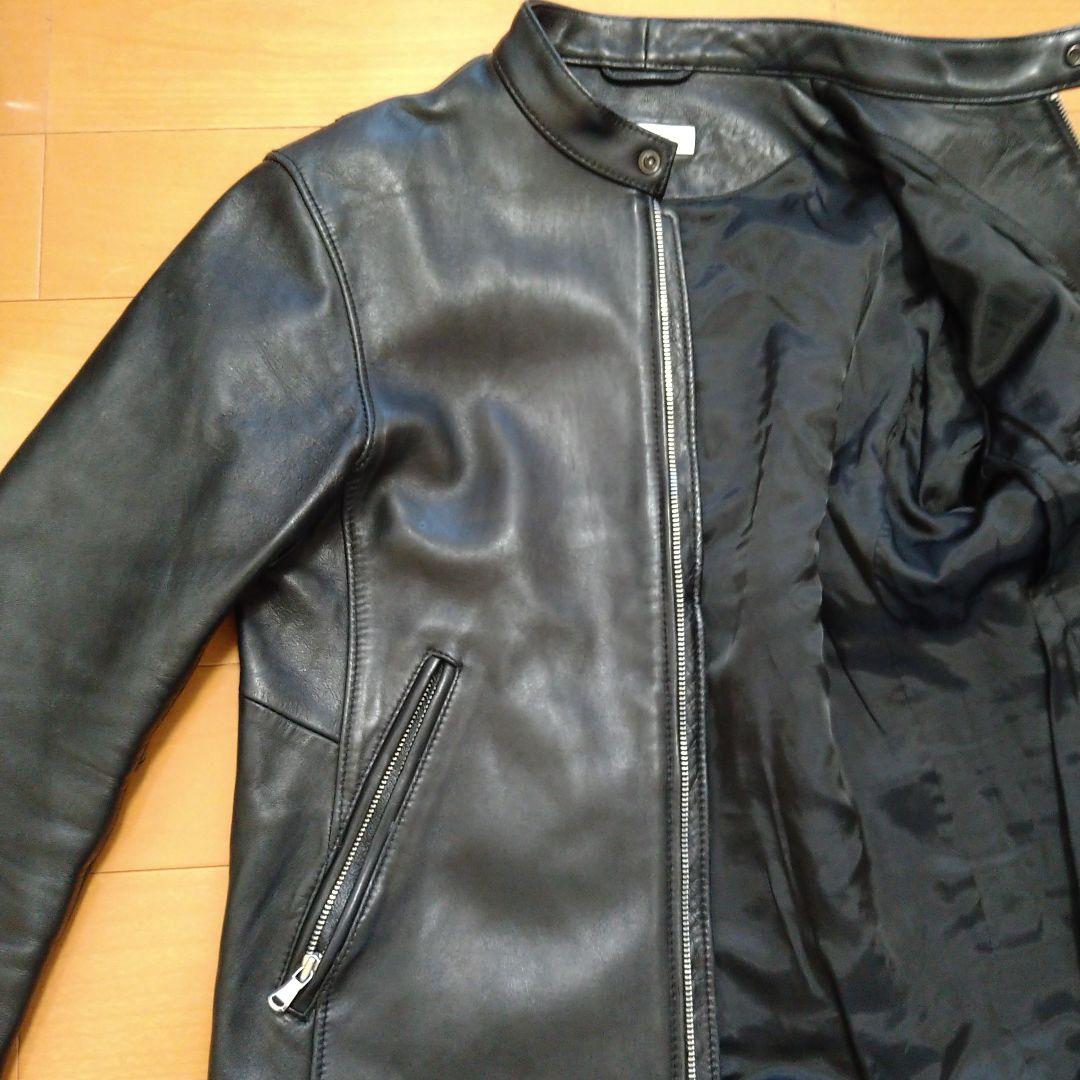 メンズ ユナイテッドアローズ 本革 レザージャケット 革ジャン ライダース