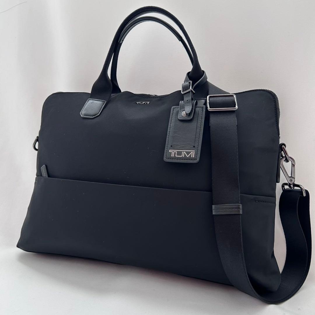 トゥミ　TUMI ビジネスバッグ　ブラック　ナイロン　本革　レザー　2way