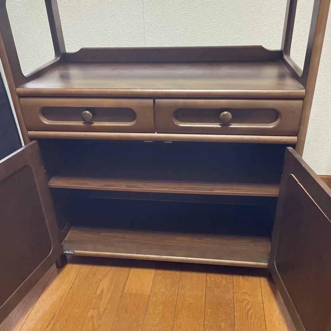 値下【カリモク家具】サイドボード キャビネット 電話台