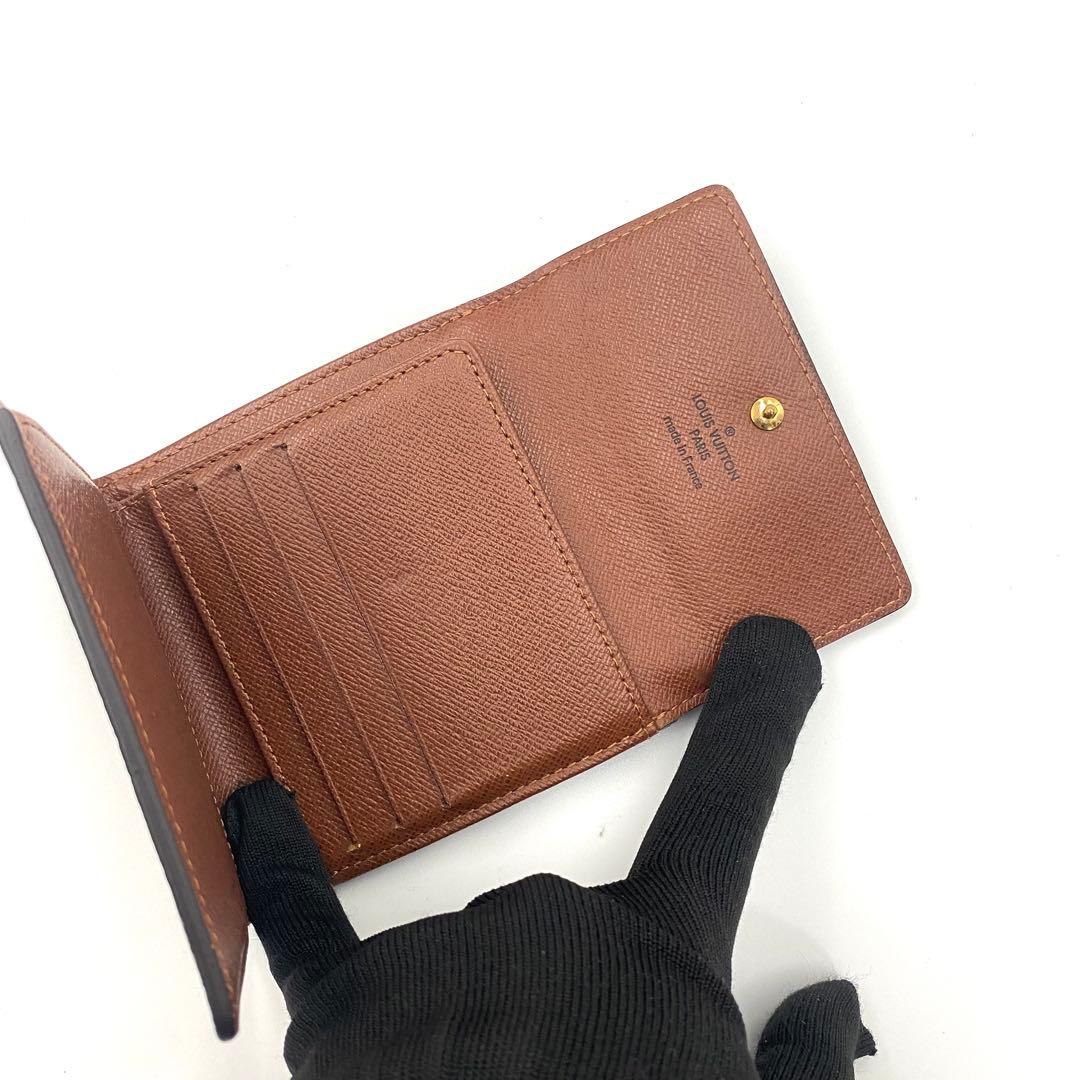 【極美品】ルイヴィトン モノグラム ポルトモネビエ カルトクレディ 三つ折り財布