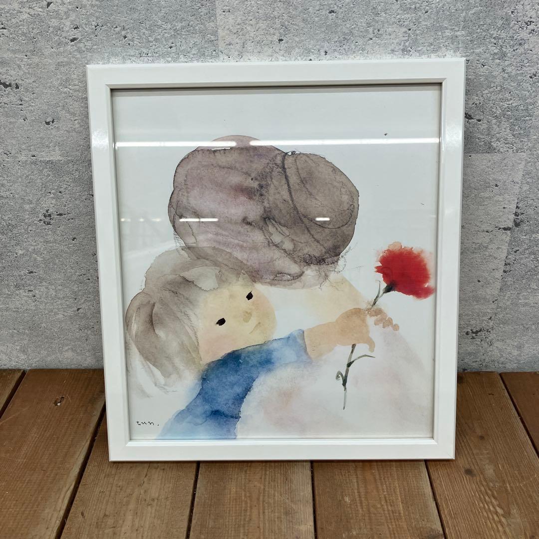 いわさきちひろ 母の日 人物画 水彩画 アート ポスター 複製画 壁掛け飾り