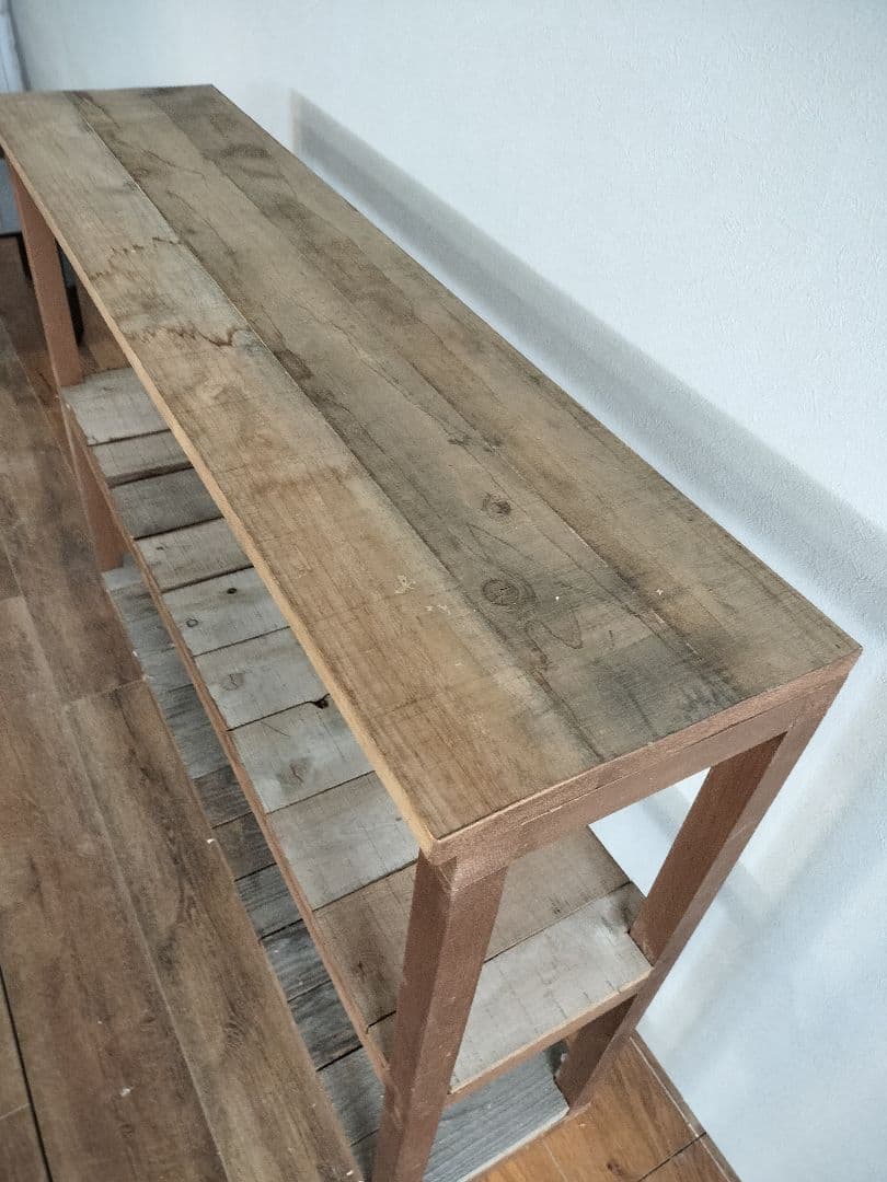 アンティーク　古木　オープンラック　店舗　棚　ラック