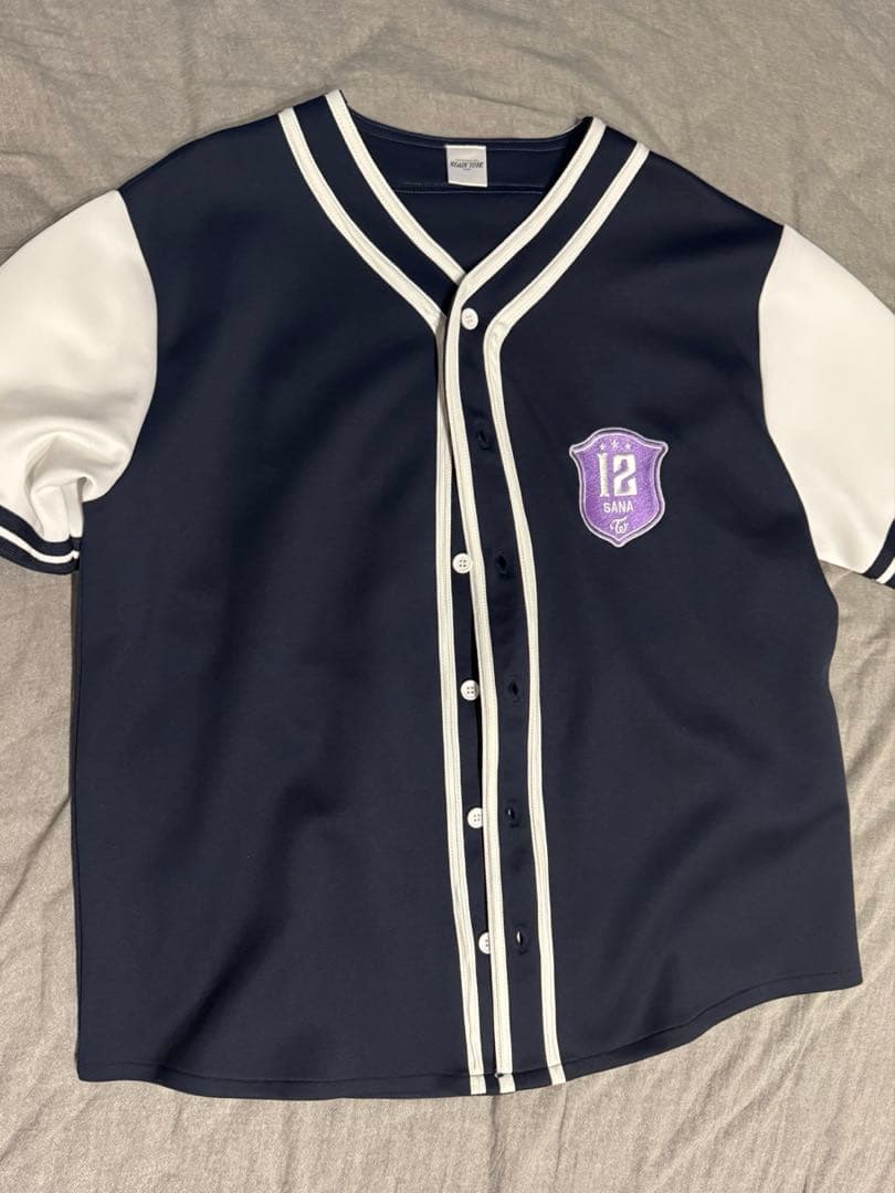 TWICE サナ ユニフォームシャツ ベースボール