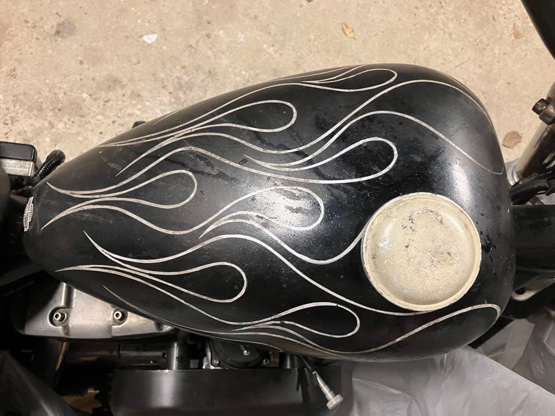 XLH883 タンク　ピンスト　フレア