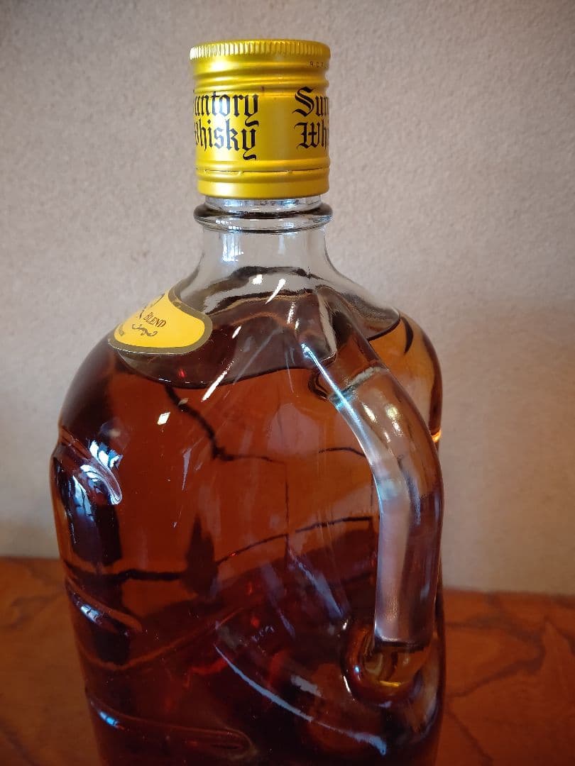 サントリーウイスキー 取っ手付き ガラス ボトル 角瓶 1920ml 終売品