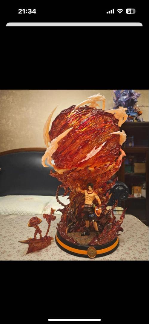 紫*✧様 ワンピース 大炎戒炎帝 ポートガス・D・火拳のエース ガレージキット