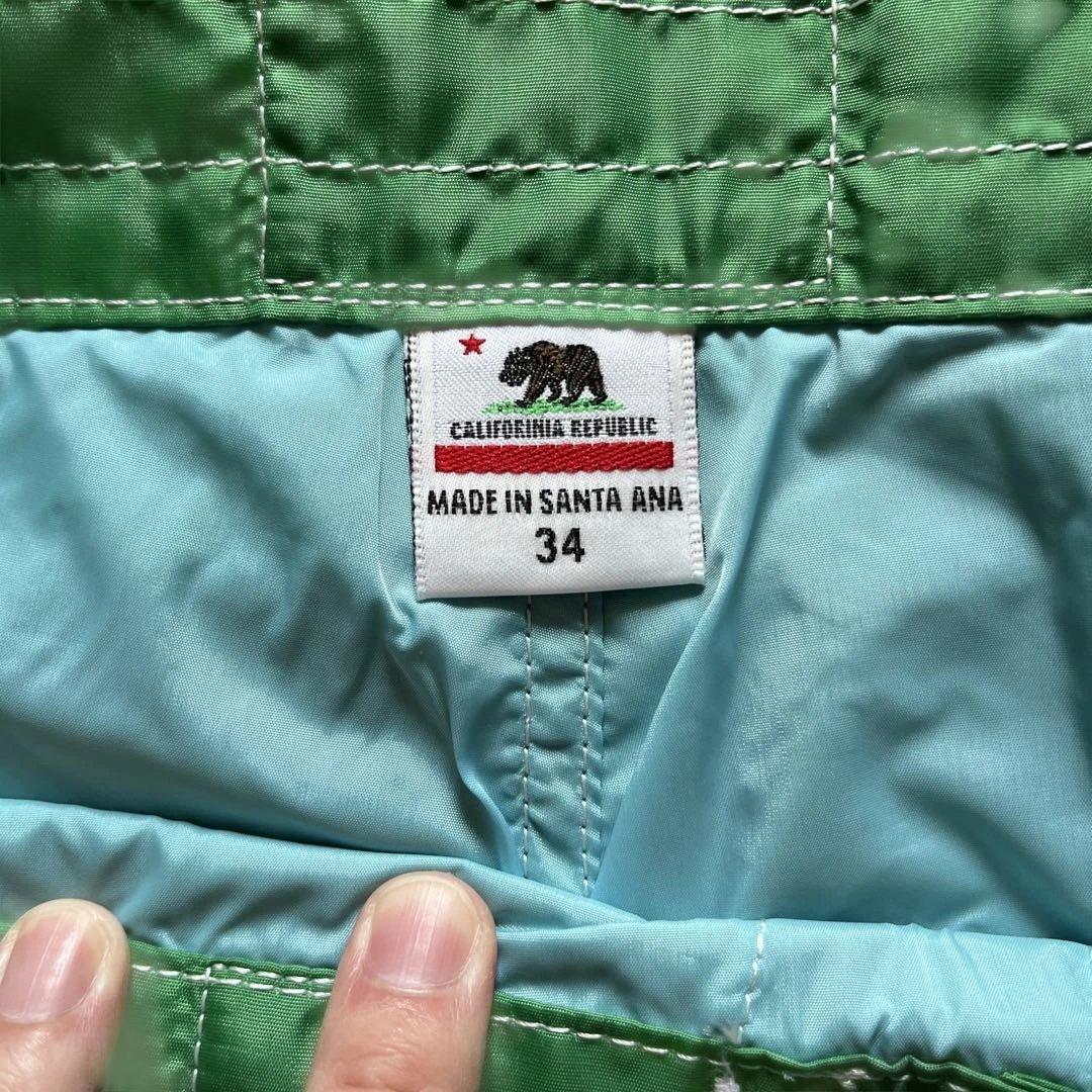 BIRDWELL バードウェル　グリーン ボードショーツ　34サイズ　アメリカ製