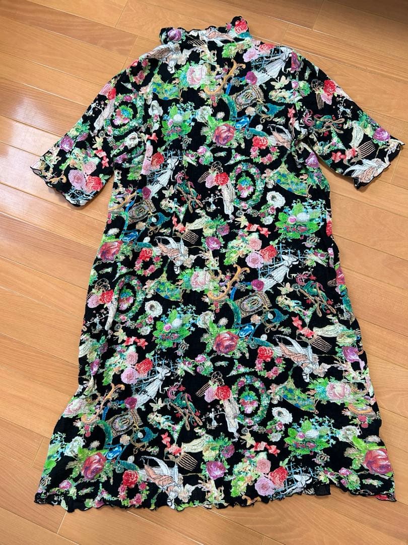 TUNIC 鴨居羊子 花柄 綿 ルームウェア ナイトウェア 日本製 チュニック