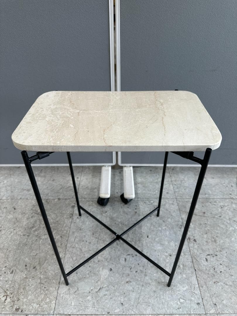 ZARA 　マーブル サイドテーブル　大理石　ホワイト