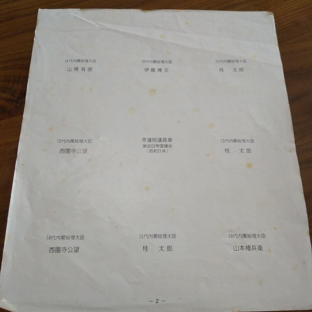 歴代内閣総理大臣 記念メダル