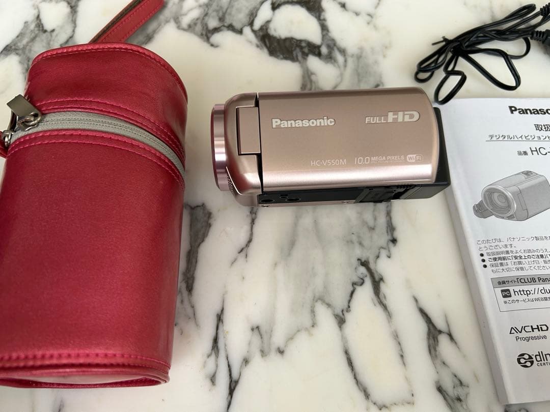 【美品】Panasonic HC-V550M ハイビジョン　ビデオカメラ