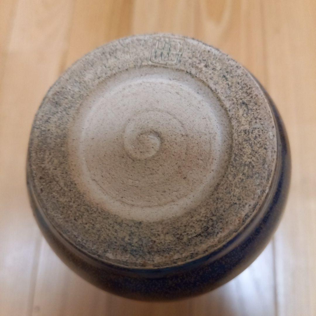 多治見焼　黄金孔雀天目釉花瓶　虎渓窯　若尾圭一　共箱付属➕萩焼系統？の花瓶付属