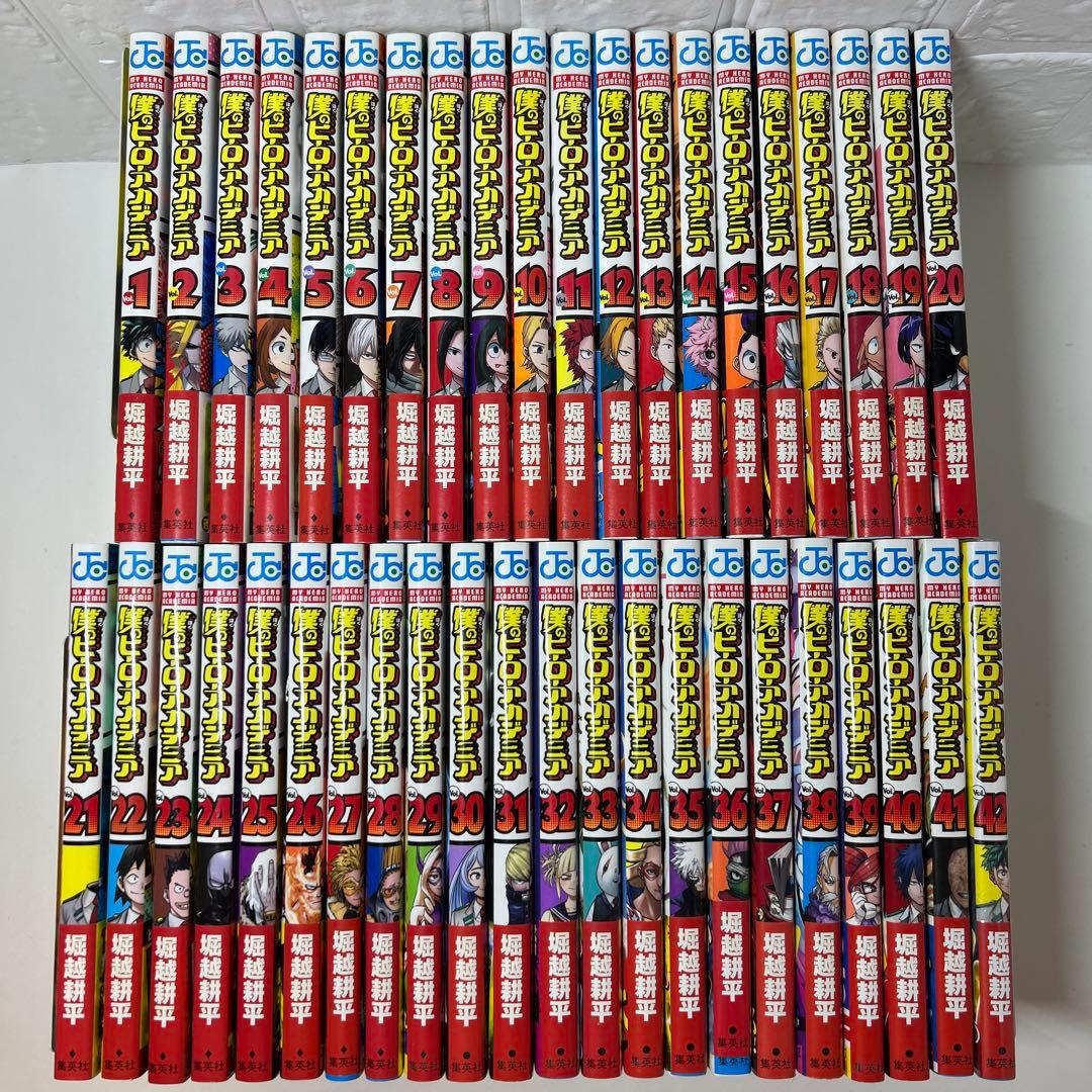 僕のヒーローアカデミア　全巻初版帯付き 1〜42巻　（特典24点）