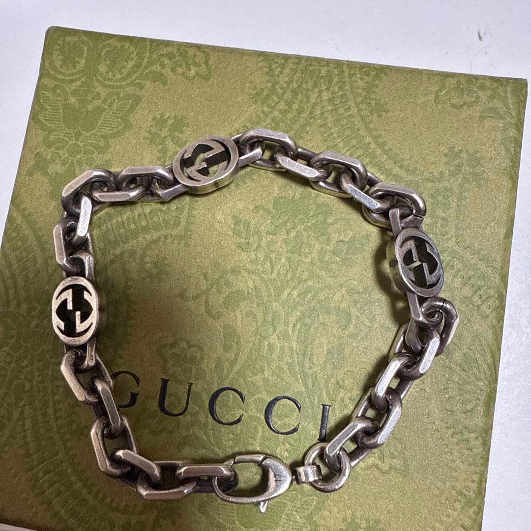 GUCCI シルバーチェーンブレスレット