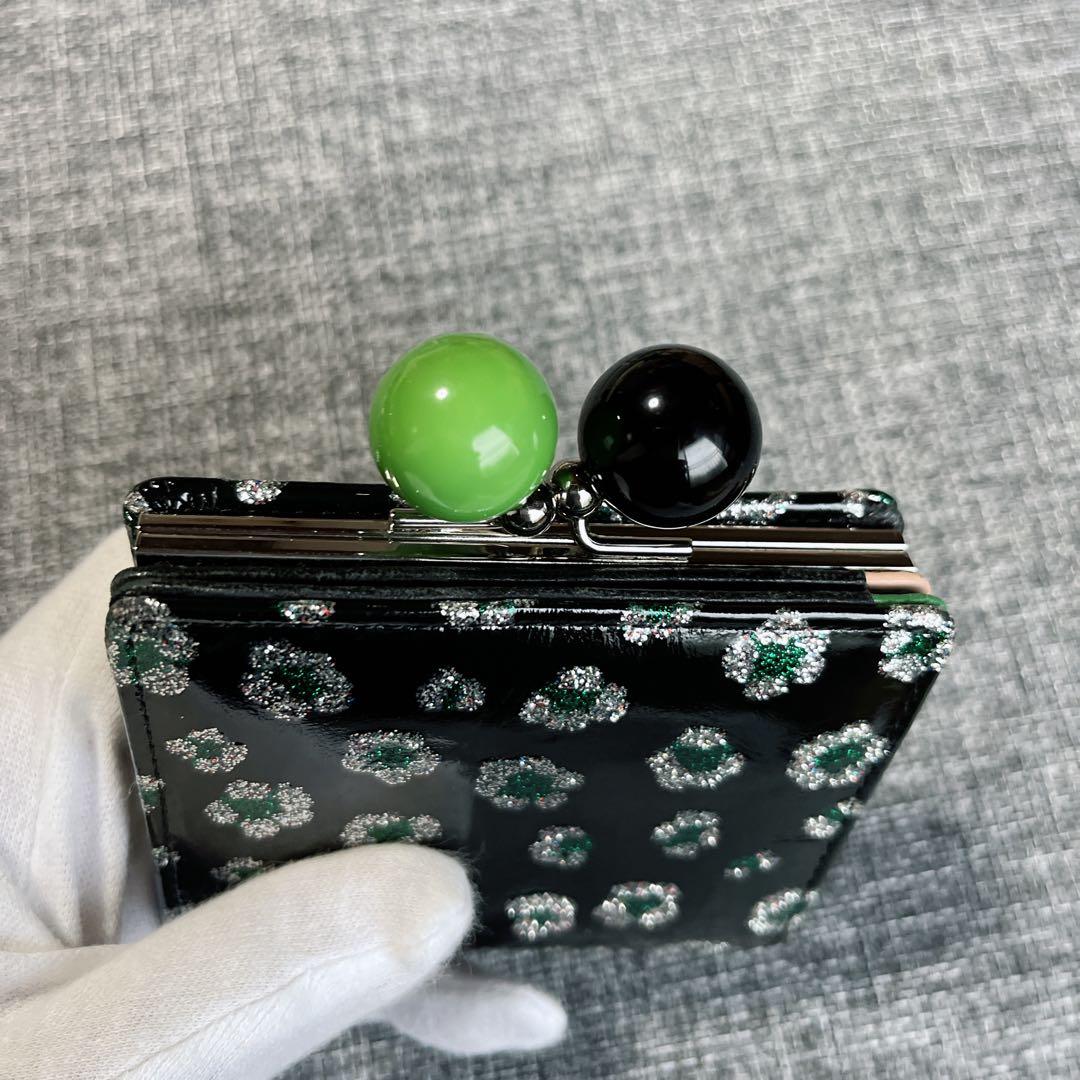 TSUMORI CHISATO ツモリチサト 財布 エナメル 黒 がま口