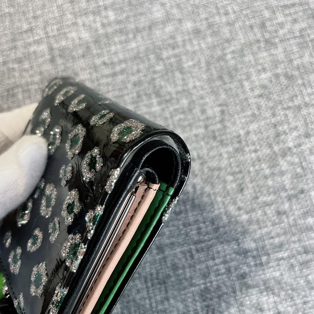 TSUMORI CHISATO ツモリチサト 財布 エナメル 黒 がま口