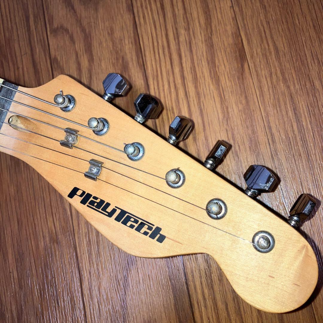 プレイテック Playtech テレキャスター タイプ エレキギター レッド 赤