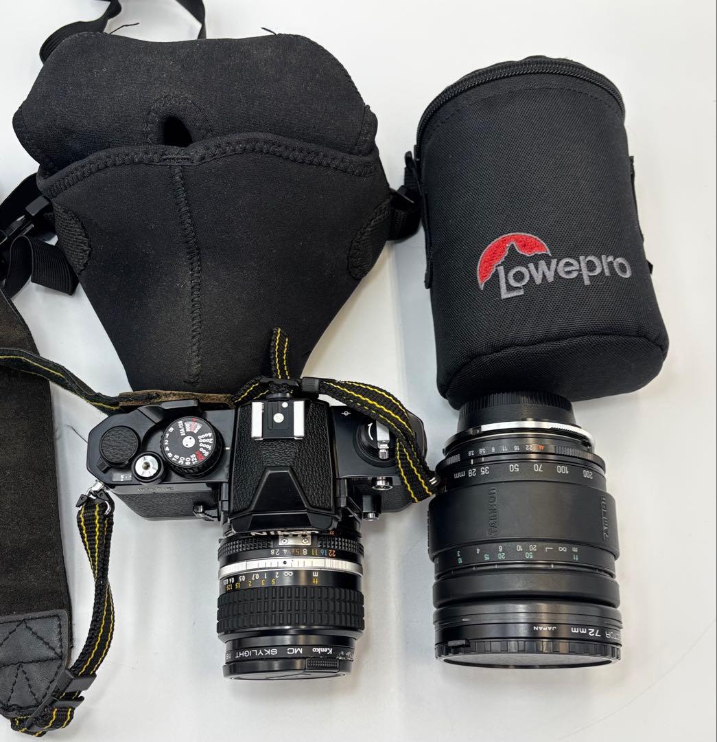 Nikon ニコン フィルム一眼レフカメラ FM2 ブラック レンズ2個セット