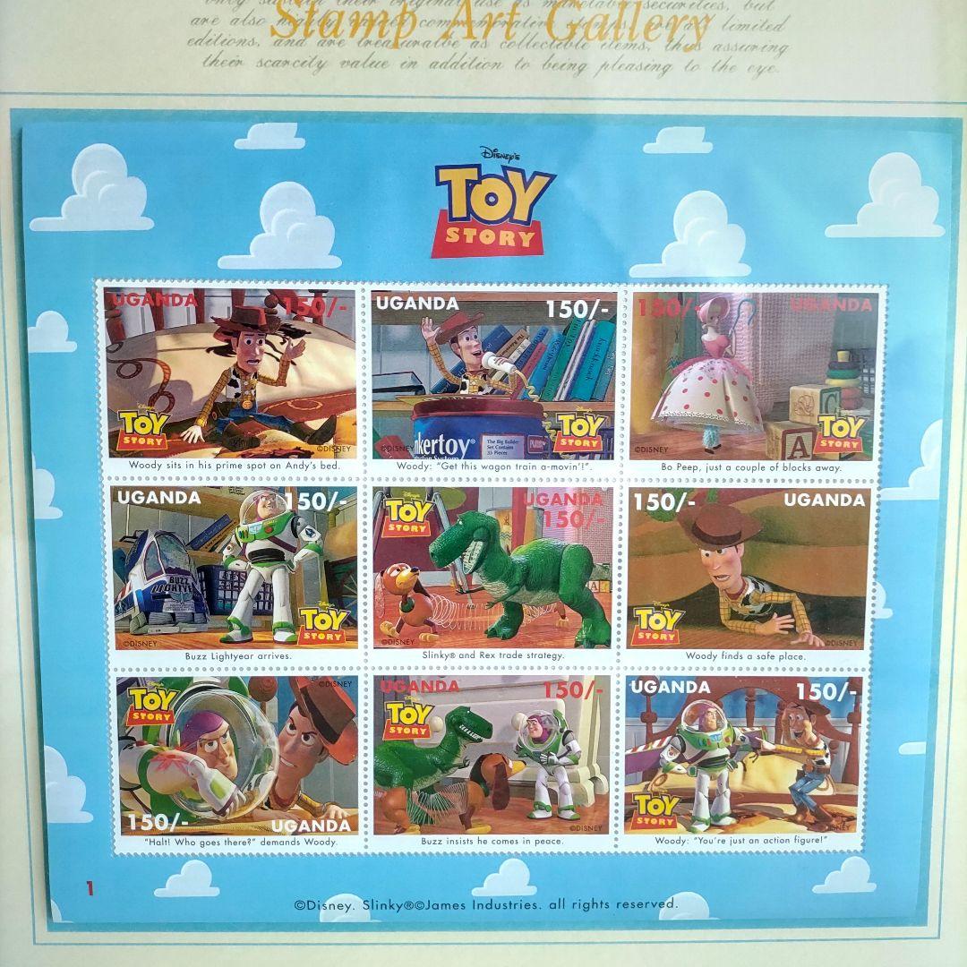 ◼️トイストーリー◼️スタンプアートギャラリー コレクション説明書木製額　美術品