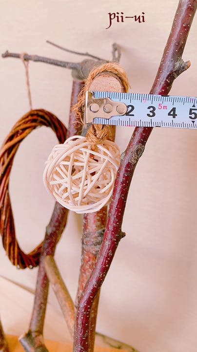 白樺　希少　曲がった枝のスタンド　長いスタンドセット　35