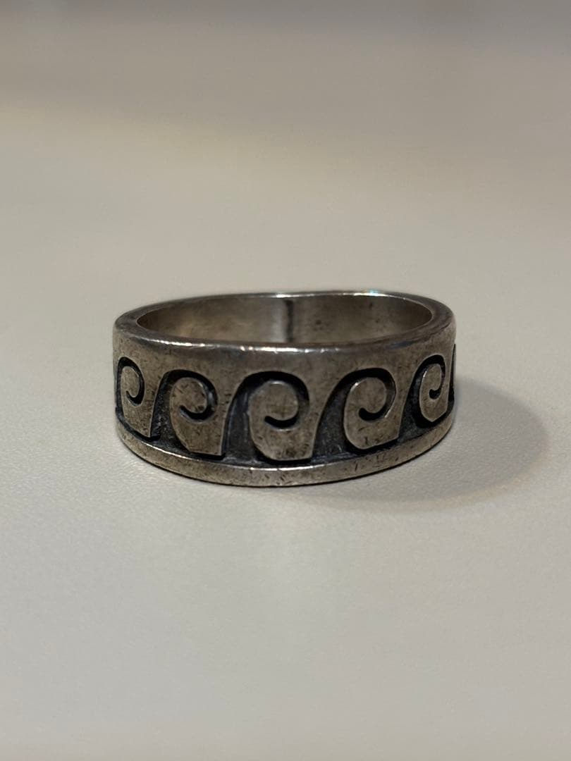 シルバー 波模様 リング HOPI 族 インディアンジュエリー