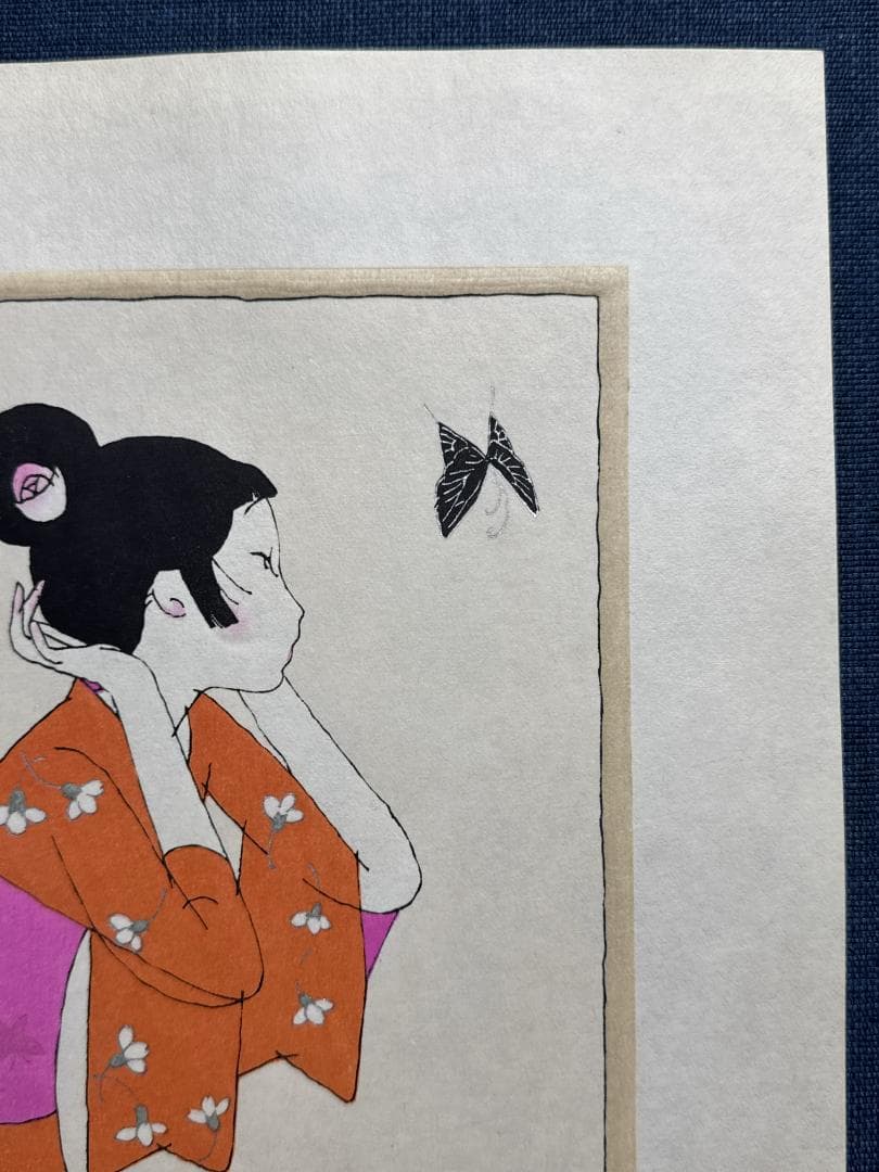 林静一 オリジナル木版画「儚夢（ろまん）」B