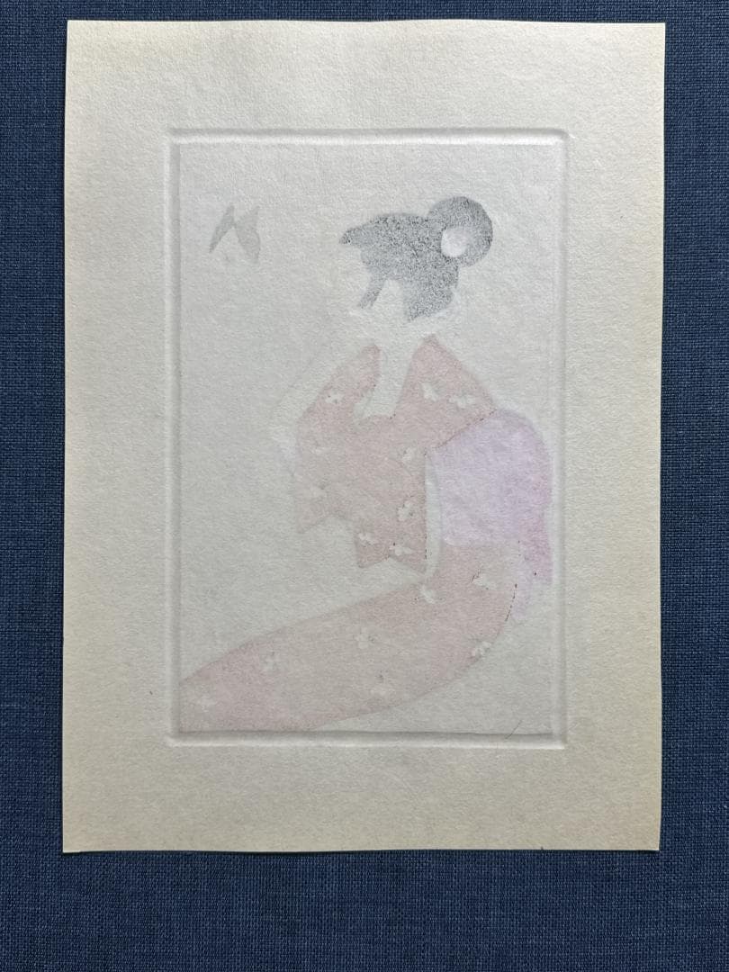 林静一 オリジナル木版画「儚夢（ろまん）」B