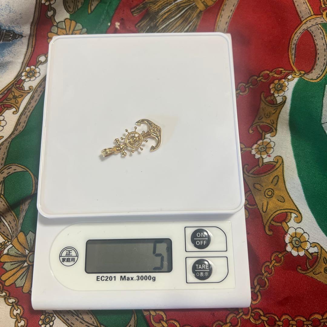 K18 Japan 金属製 チェーンネックレスセットペンダント10g