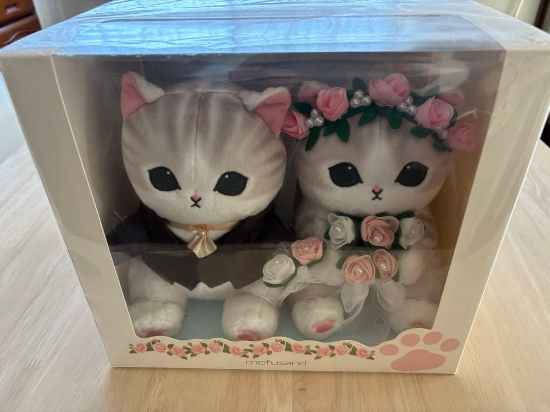 mofusand ウエディング ペアぬいぐるみ 【花嫁にゃん 花婿にゃん】