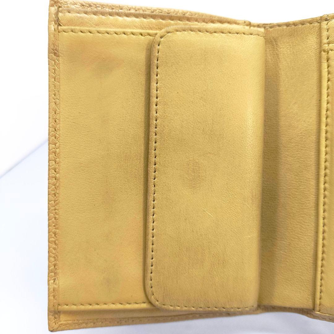 シャネル キャビアスキン 3つ折り財布 コンパクト ウォレット ココマーク
