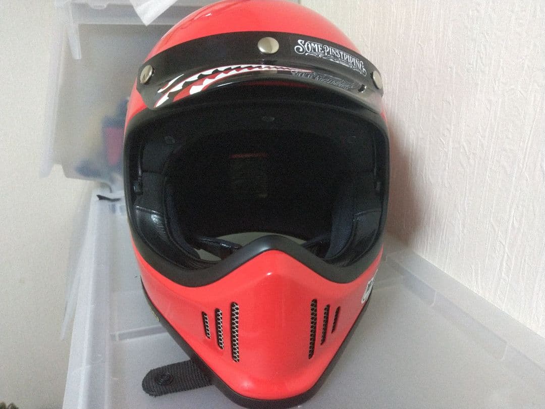 SHOEI　EX-ZERO　廃盤の赤とライズのシールドセット　XXL