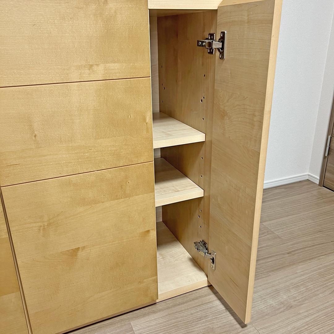 送料込） Meuble サイドボード テレビボード コンセント付き ブランド家具