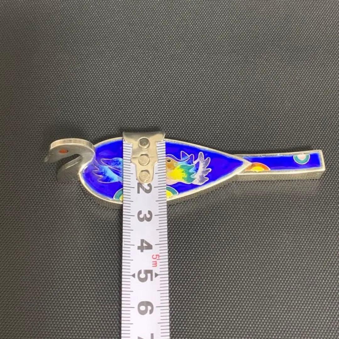 シルバーAG99 刻印　40g韓国宮廷置物 文鎮　白鳥　オシドリ　書道道具　骨董