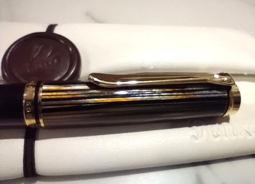 ペリカン　Pelikan スーベレーン　K800 特別生産品 茶縞 ボールペン