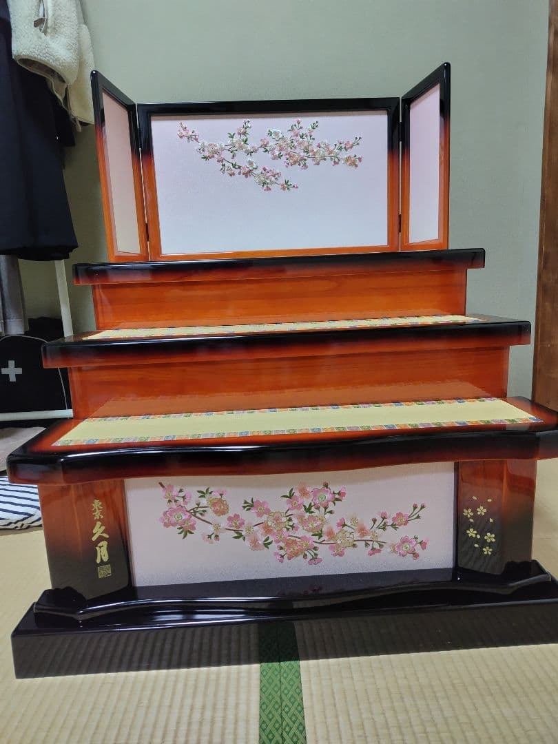 【まこちゃんさん専用】久月　桃小町　飾り棚のみ（お人形は別で出品中）