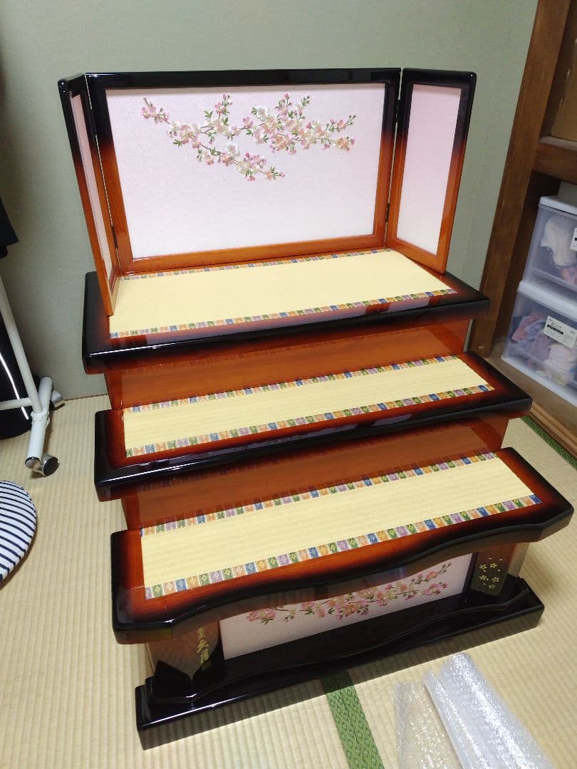 【まこちゃんさん専用】久月　桃小町　飾り棚のみ（お人形は別で出品中）